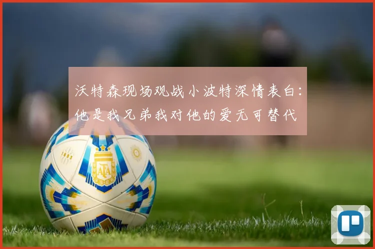 沃特森现场观战小波特深情表白：他是我兄弟我对他的爱无可替代